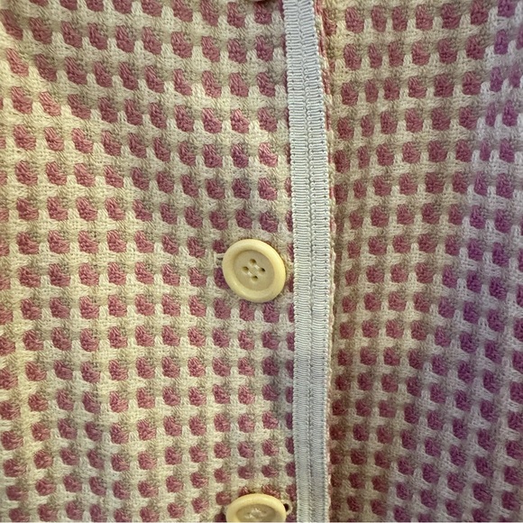 Sigrid Olsen Textured Pink and Cream Blazer - Picture 4 of 10